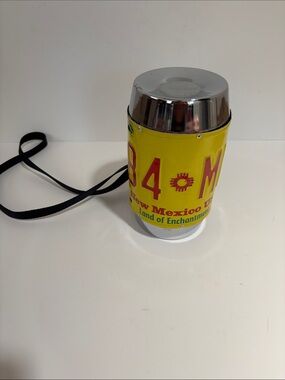 FINAL! New Mexico License Plate Metal Barrel Purse